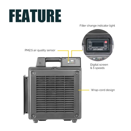 Xpwoer 2830 stadi hepa air - xpwoer, x-2830